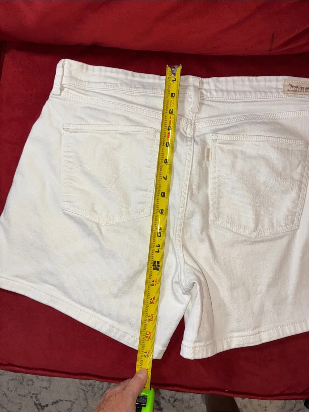 Levi's White Denim Jean Shorts